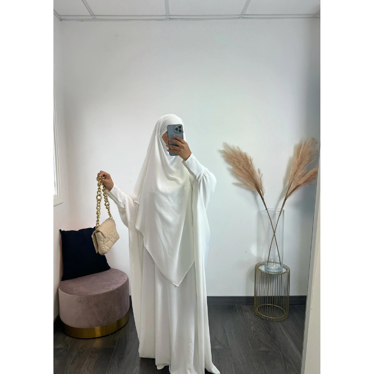 Abaya + khimar soie de médine