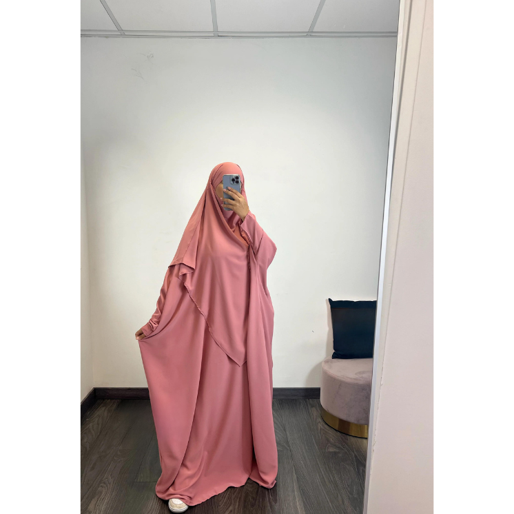 Abaya + khimar soie de médine