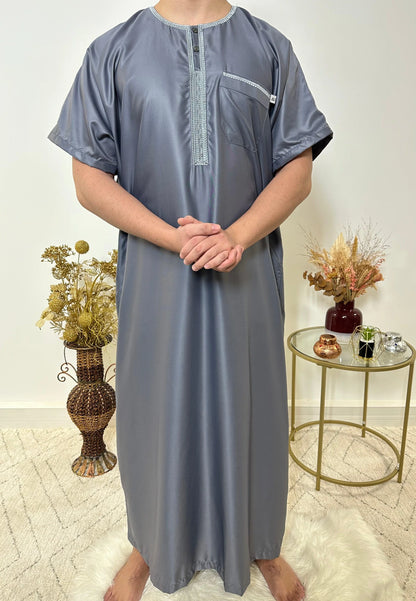 Qamis glacé manches longues